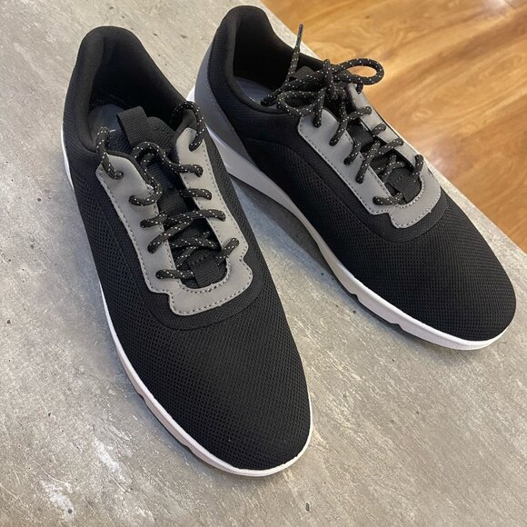 TIMBERLAND MEN'S PARKER STREET LOW LACE SNEAKER BLACK KNIT A6BYP-EK8 - Picture 1 of 10
